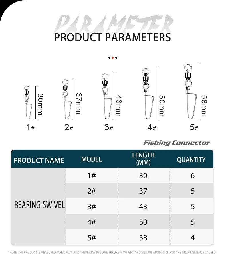High Strength Snaps Swivel 25pcs