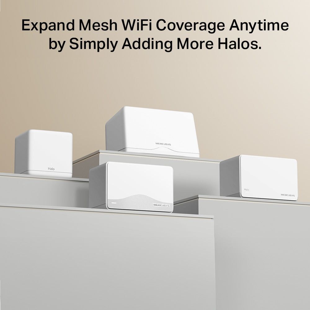 Mercusys Halo H25BE BE3600 Whole Home Mesh Wi-Fi 7 System - 3 Pack