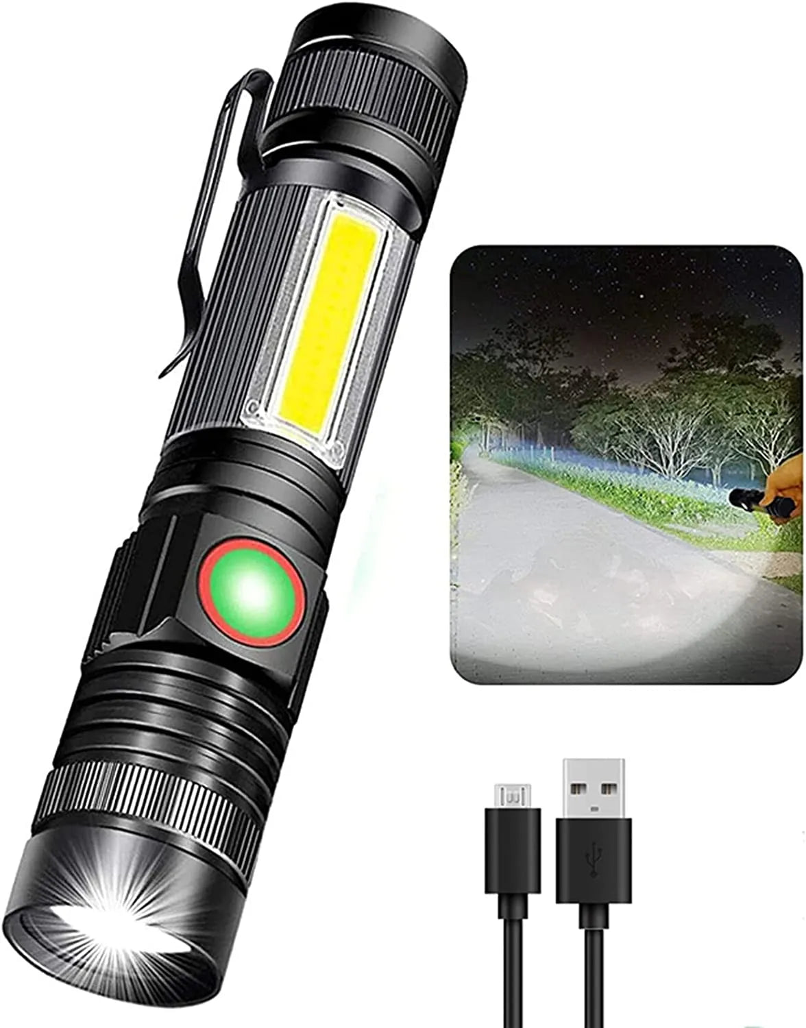 Solar Powered Outdoor Flashlight