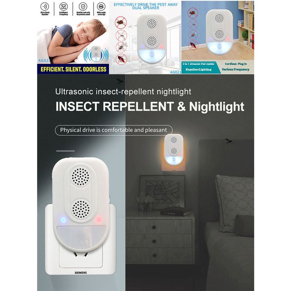 Advanced Ultrasonic Pest Repeller – Twin Speaker Protection for Your Home