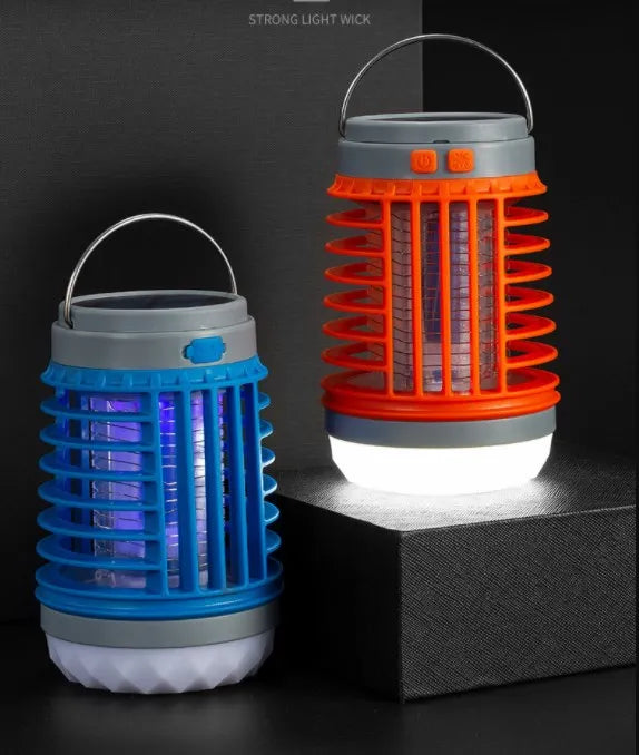 Solar Powered Rechargeable 3 in 1 Mosquito Zapper - Lantern & Torch
