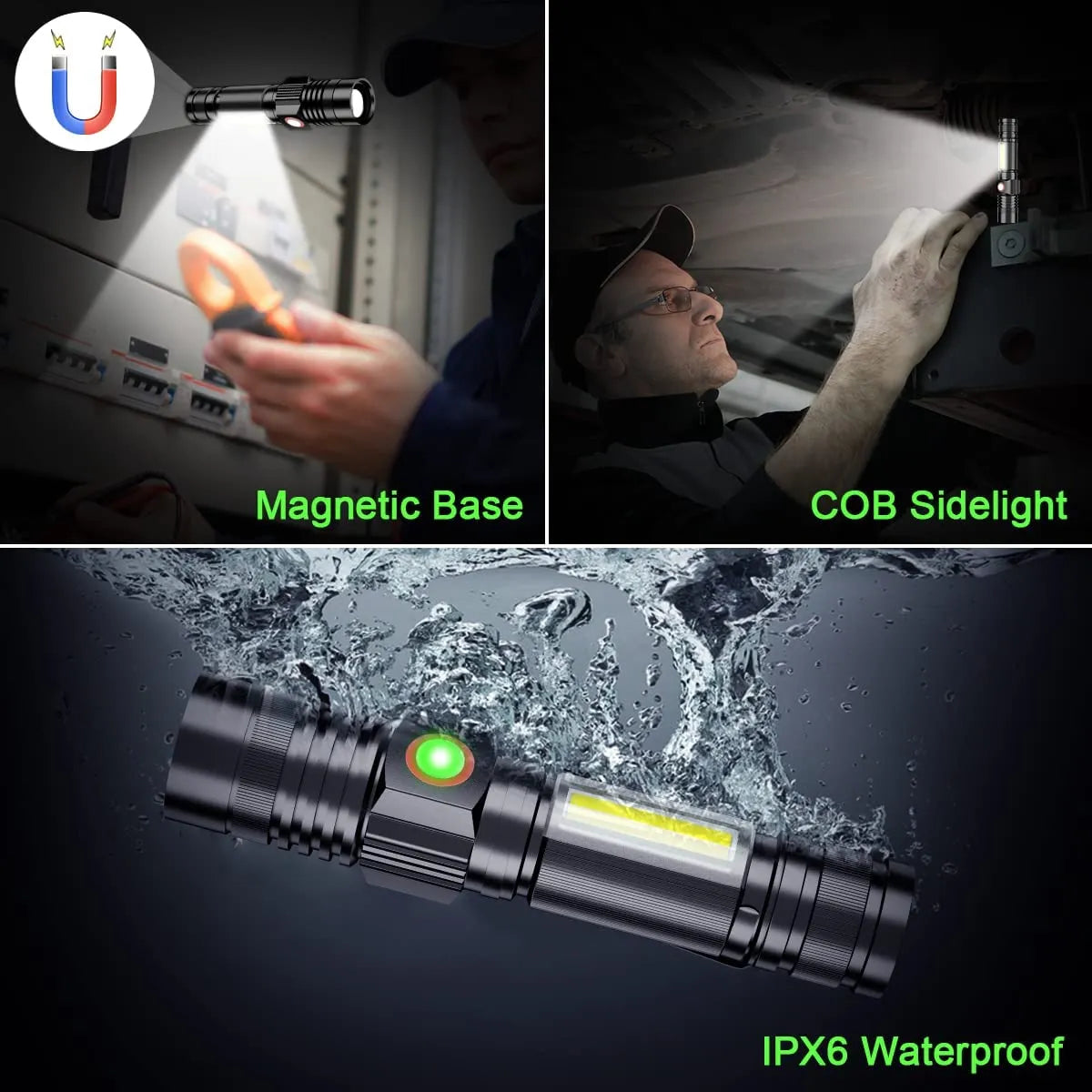 Solar Powered Outdoor Flashlight