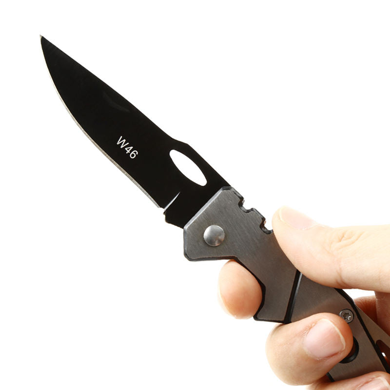 Pocket Knife with Stainless Steel Silver Handle
