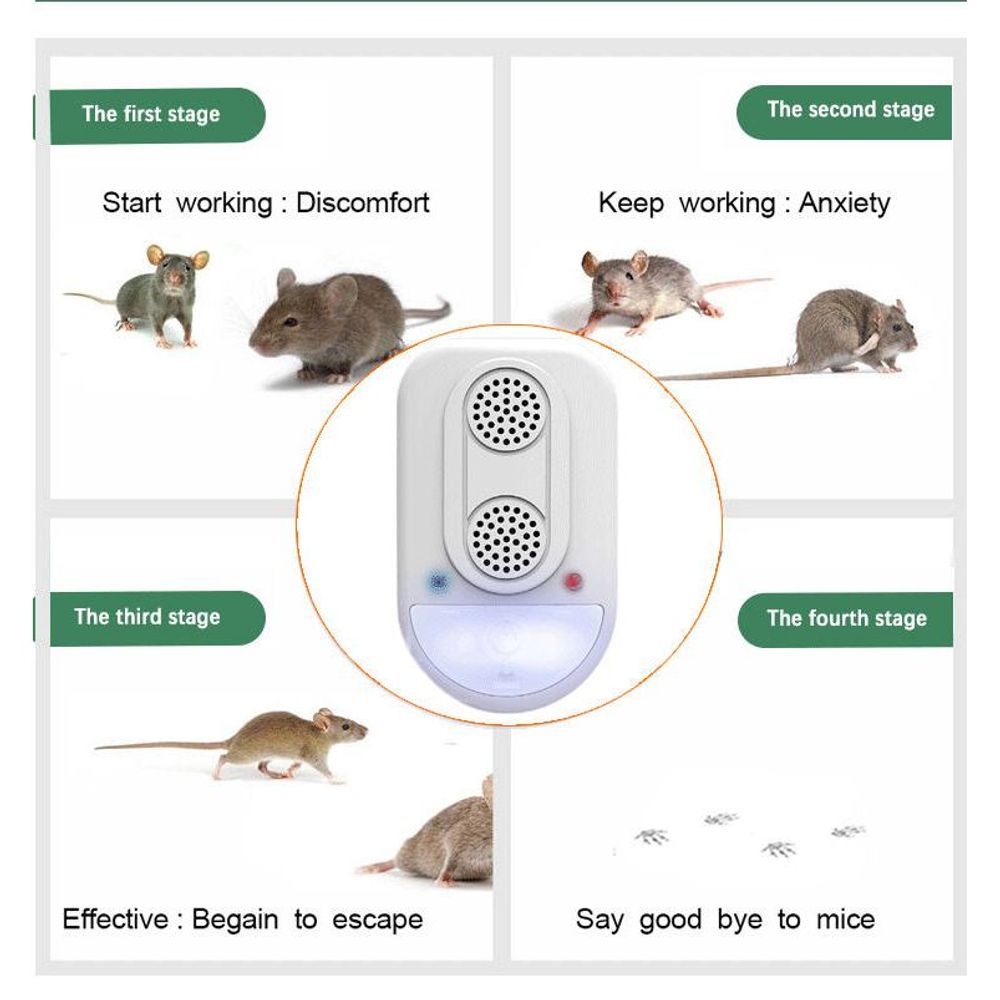 Advanced Ultrasonic Pest Repeller – Twin Speaker Protection for Your Home