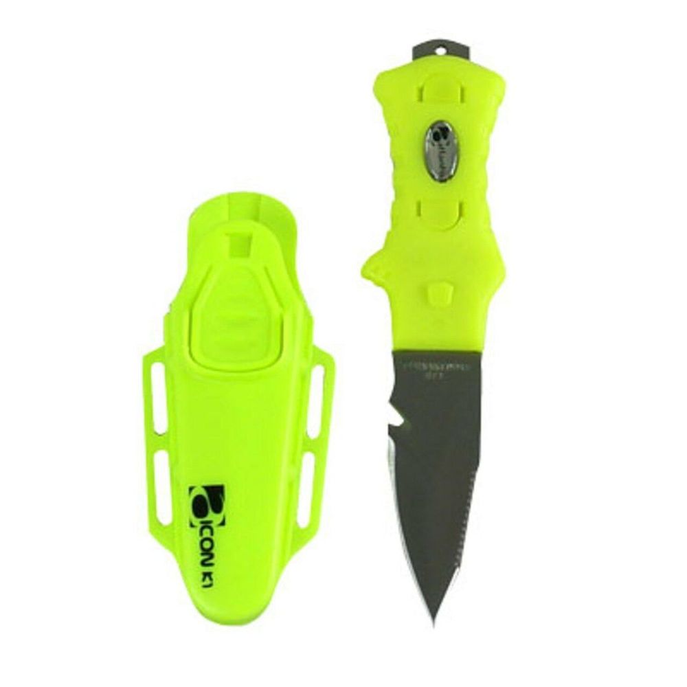 Atlantis Icon K1 Compact Dive Knife Yellow