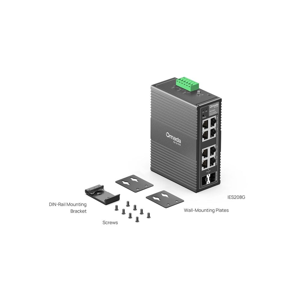 TP-Link IES208G Omada 8-Port Gigabit Industrial Easy Managed Switch Default Title
