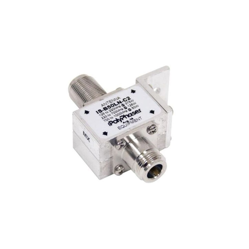 IS-B50LN-C2 - PolyPhaser IS-B50LN-C2 125-1000MHz DC Blocking N Female