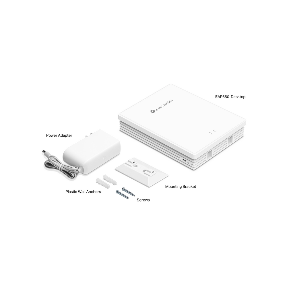 TP LINK EAP650-Desktop Omada AX3000 Desktop Wi-Fi 6 Access Point