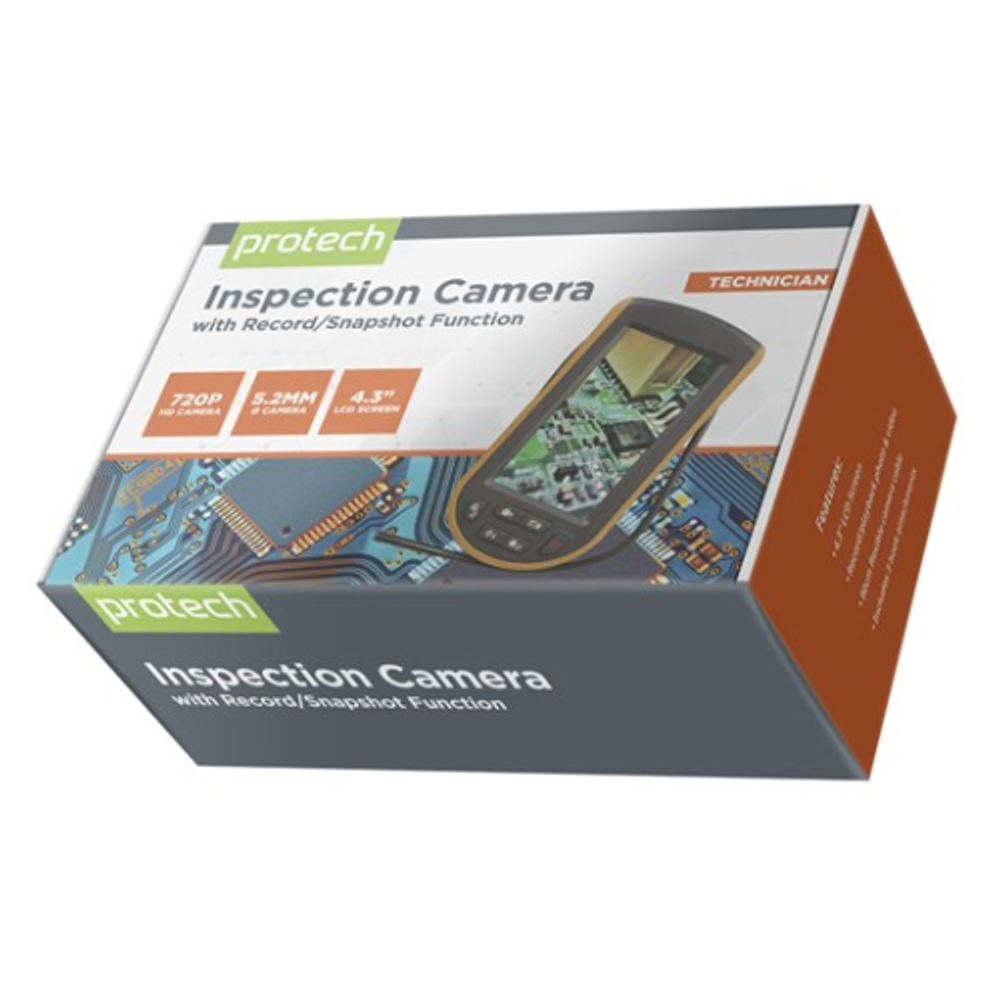 Inspection Camera with 4.3 Inch LCD and Record/Snapshot Function | TECH ...
