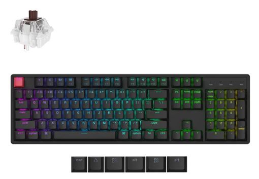 Keychron K10X-J3, 100% Full Size Layout, QMK, RGB Backlight Aluminum Frame Keychron Superswitch Brown (Hot-Swappable) Mechanical Wireless Keyboard Default Title
