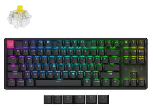 Keychron K8X-J4, QMK,RGB Backlight Aluminum Frame Keychron Superswitch Banana (Hot-Swappable) Mechanical Wireless Keyboard Default Title