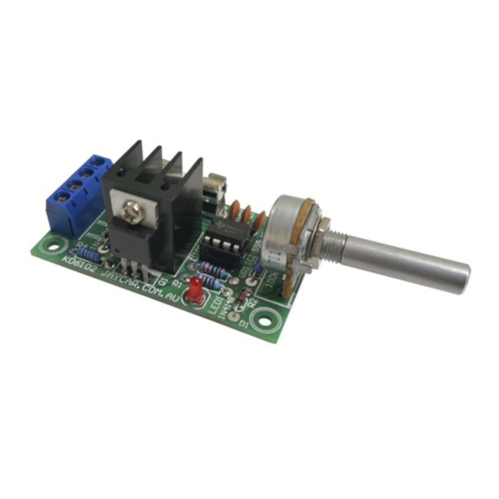 kd6102 5a 12vdc pwm motor speed controller kit tech supply shed