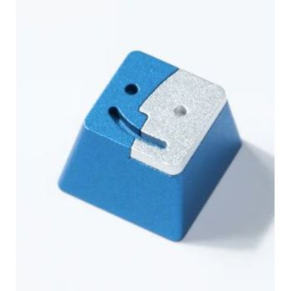 KEYC-AT-22 - Smile Aluminium Alloy Blue Artisan Keycap (1u)