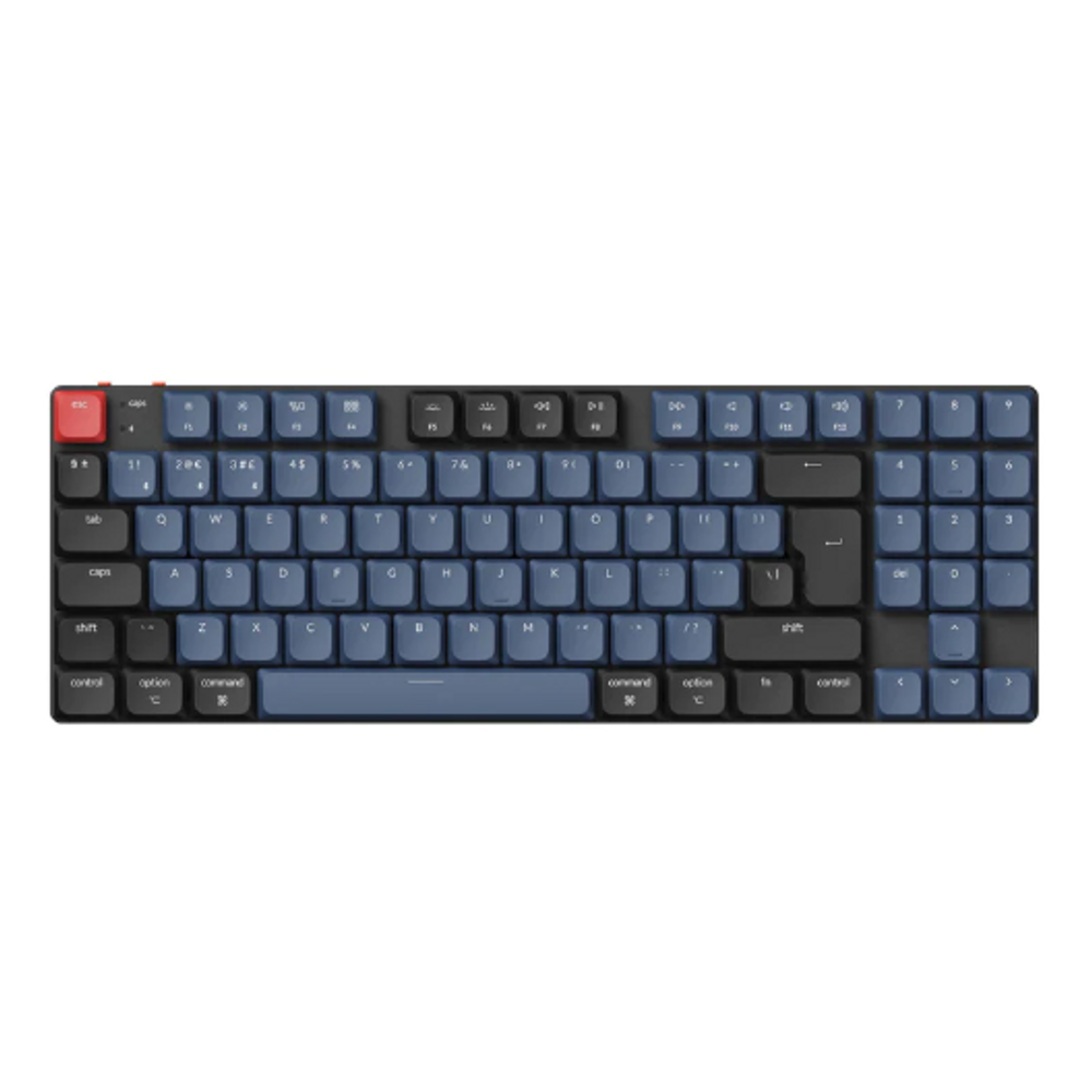 KEYC-K13P-H3 - Keychron K13P-H3, 96% layout 100 Keys, Brown Switch, RGB, Black Hot Swap QMK/VIA Low Profile Gateron Wireless Mechanical Pro Keyboard