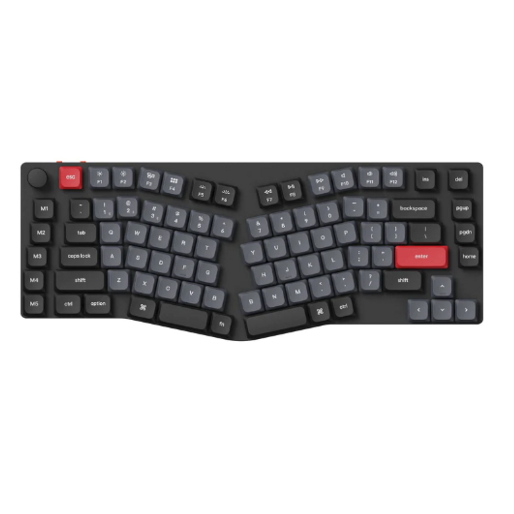 KEYC-K15P-H3 - Keychron K15P-H3 75% Brown RGB Black Hot Swap QMK/VIA Low Profile Gateron Mechanical Wireless Pro Alice Keyboard