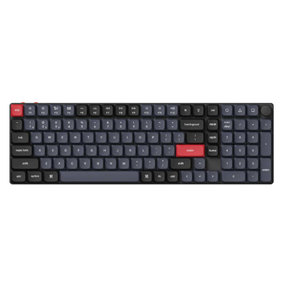 KEYC-K17P-H1 - Keychron K17P-H1 96% Red Switch RGB Black Hot Swap QMK/VIA Low Profile Gateron Wireless Mechanical Pro Keyboard