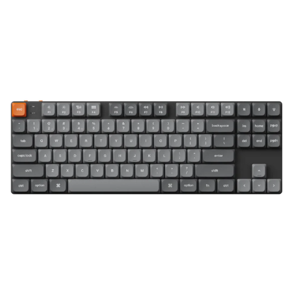 KEYC-K1M-B1 - Keychron K1M-B1 80% Red Switch RGB Black QMK/VIA Low Profile Gateron Wireless Mechanical Keyboard