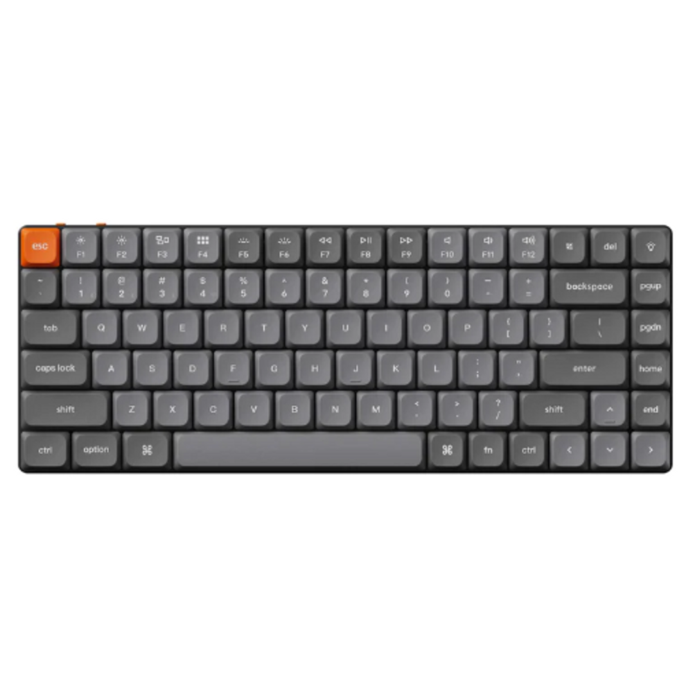 KEYC-K3M-B1 - Keychron K3M-B1 75% Red Switch RGB Black QMK/VIA Low Profile Gateron Wireless Mechanical Keyboard