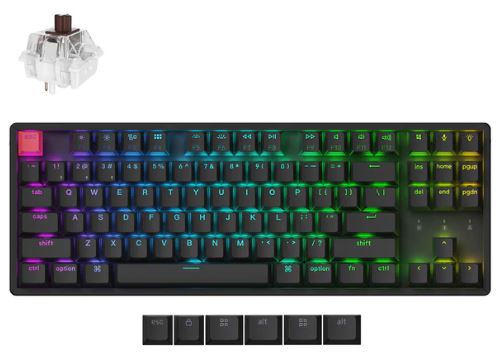 Keychron K8X-J3, 80% Layout, QMK, RGB Backlight Aluminum Frame Keychron Superswitch Brown (Hot-Swappable) Mechanical Wireless Keyboard Default Title