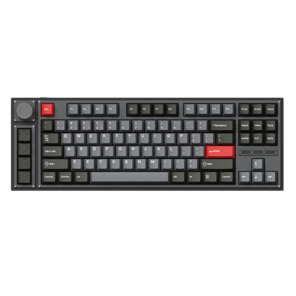 KEYC-L3-M3 - Keychron L3-M3 80% Brown Switch Non-Backlit Carbon Black QMK/VIA Gateron Wireless Mechanical with Knob Keyboard