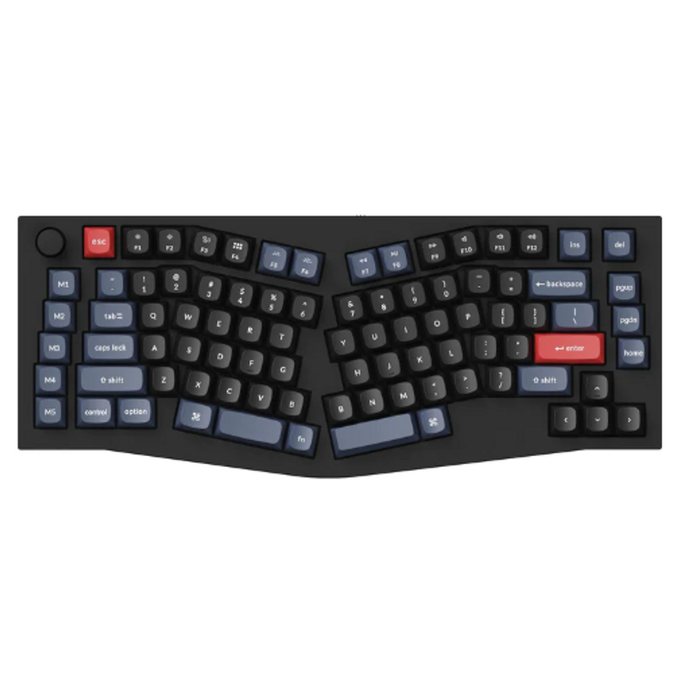 KEYC-Q10-M3Z - Keychron Q10-M3Z 75% Brown Switch Non Backlit Carbon Black Gateron Mechanical with Knob Alice Keyboard