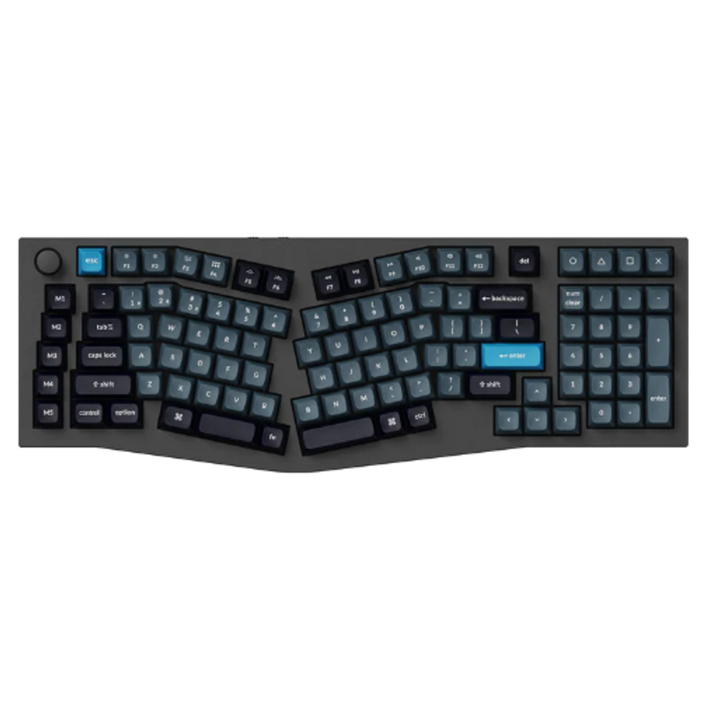 KEYC-Q13P-M3 - Keychron Q13P-M1 96% Red Switch Non Backlit Carbon Black QMK/VIA Wireless Mechanical Pro with Knob Alice Keyboard