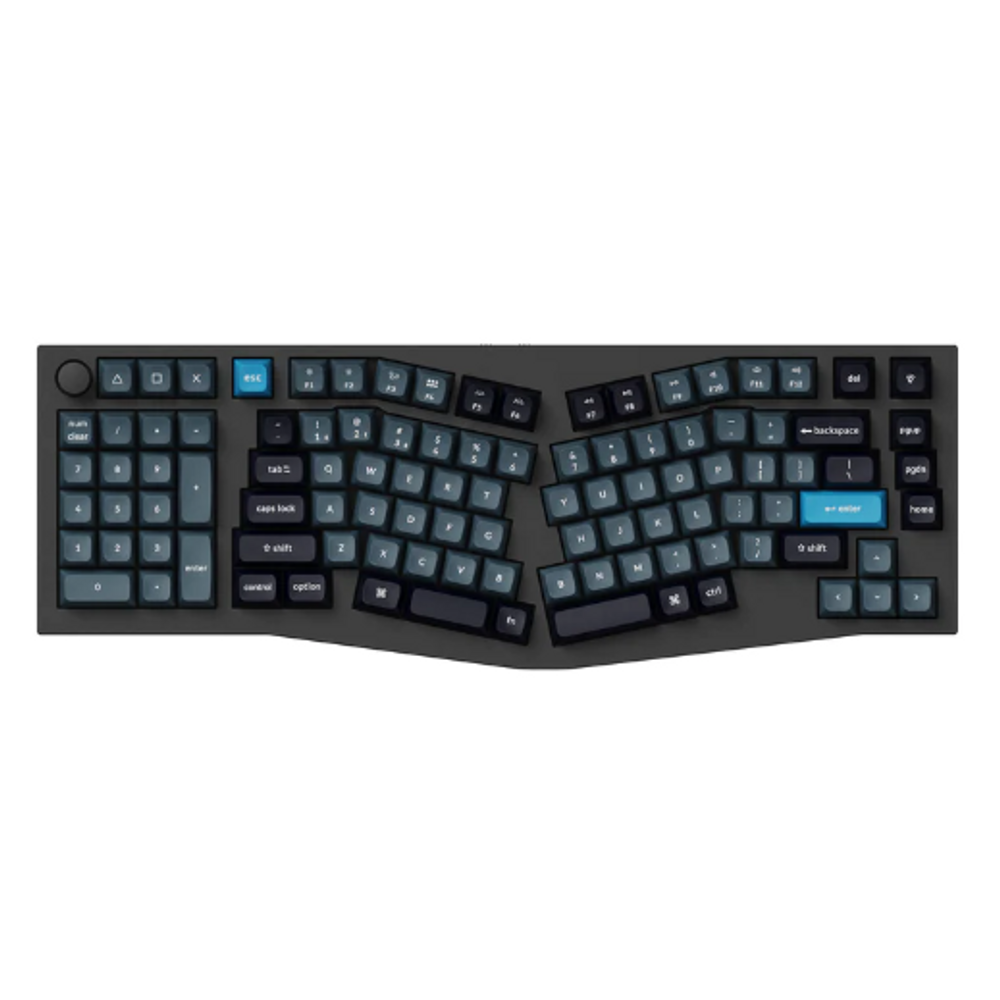 KEYC-Q14P-M1 - Keychron Q14P-M1 96% Red Switch Non Backlit Carbon Black QMK/VIA Wireless Mechanical Pro with Knob Alice Keyboard