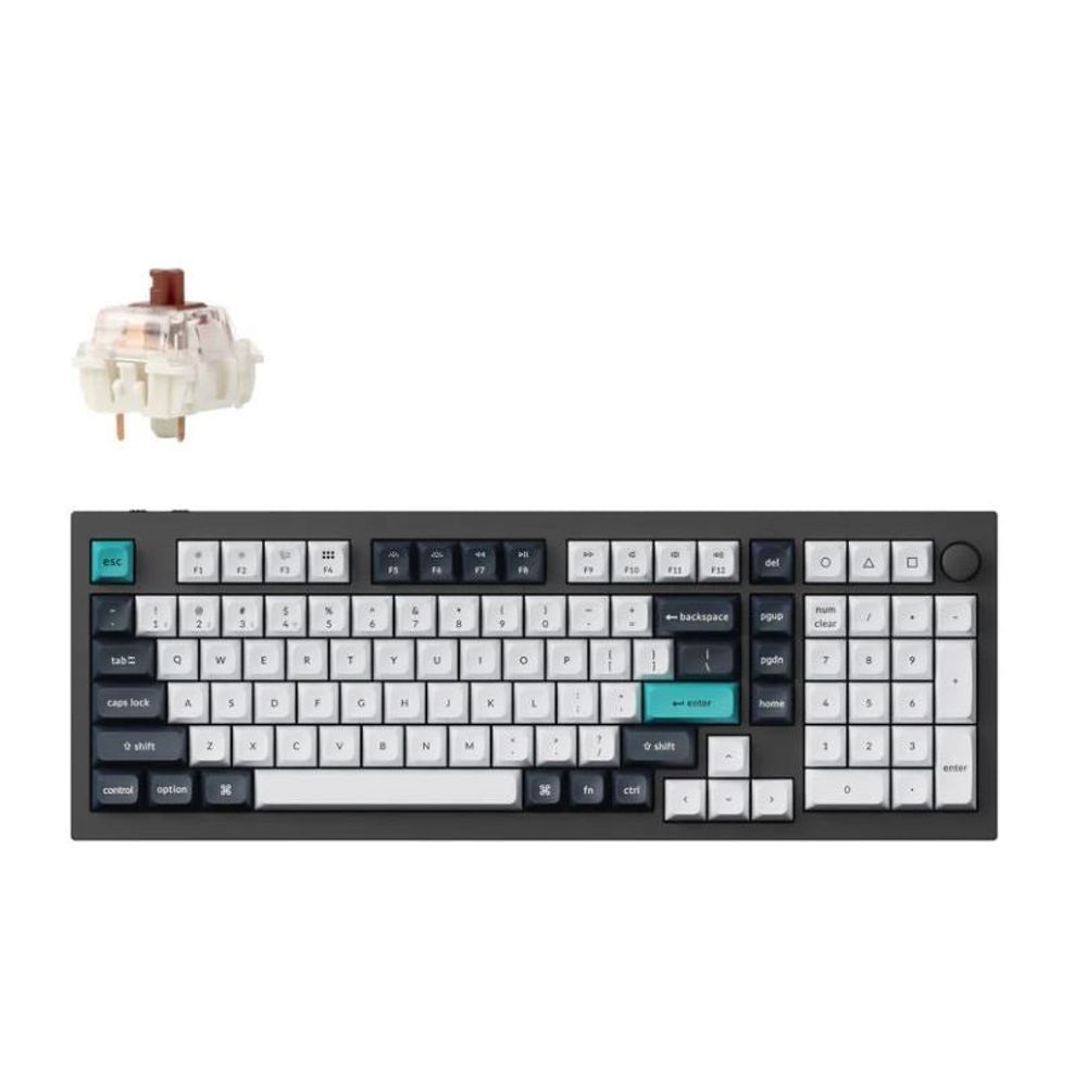 Keychron Q5M-M3 Max, 96% layout 100 Keys, Brown Switch, RGB, Black, Hot Swap QMK/VIA Gateron Wireless Mechanical Max Keyboard Default Title