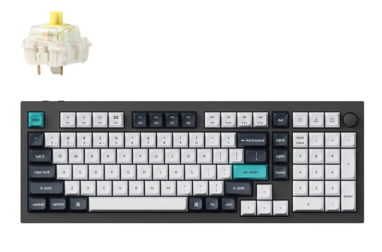 Keychron Q5M-M4 Max, 96% layout 100 Keys, Banana Switch, RGB, Black, Hot Swap QMK/VIA Gateron Wireless Mechanical Max Keyboard Default Title