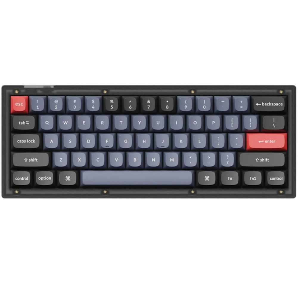 KEYC-V4-A3 - Keychron V4-A3 60% Layout 61 Key Frosted Black Brown Switch RGB Hot-Swap Wired Keyboard