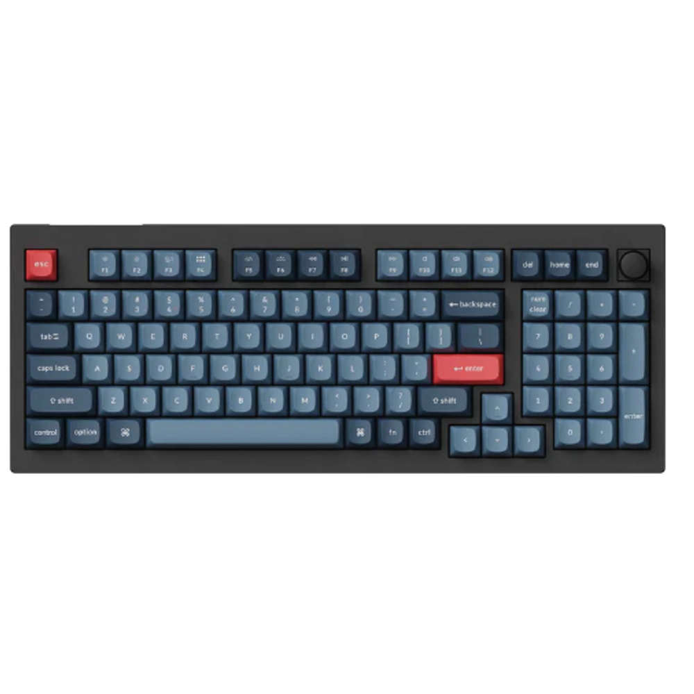 KEYC-V5M-D3 - Keychron V5M-D3 96% Brown Switch RGB Backlit Carbon Black QMK/VIA Gateron Wireless Mechanical with Knob Keyboard