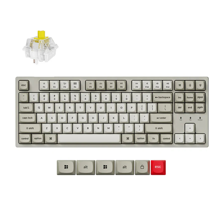 Keychron C1 Pro 8K QMK Wired RGB Backlight Hot-Swap Keychron Super BANANA Switch Mechanical Keyboard Default Title