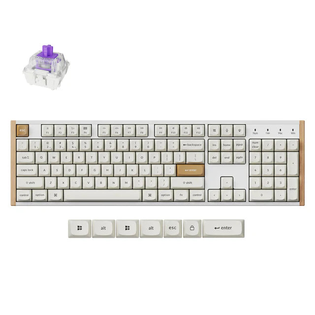 Keychron K10 HE Wireless Special Edition White Gateron Double-Rail Magnetic Nebula Switch Keyboard Default Title