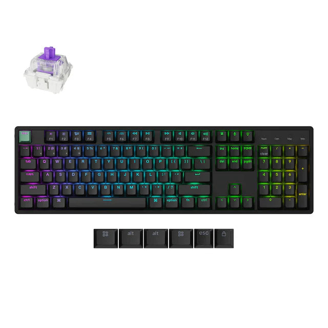 Keychron K10 HE Wireless Black Gateron Double-Rail Magnetic Nebula Magnetic Switch Keyboard Default Title