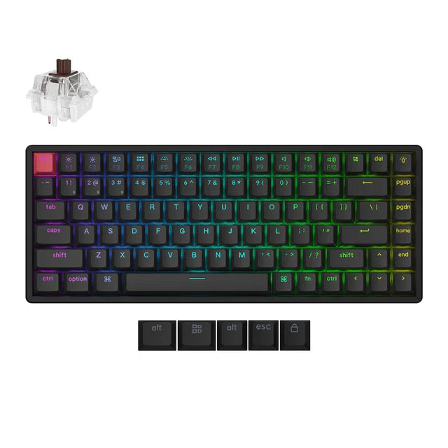 Keychron K2X-J3, 75% layout, QMK, RGB Backlight, Aluminum Frame Super Switch Brown, Hot-Swap, Wireless Mechanical Keyboard Default Title