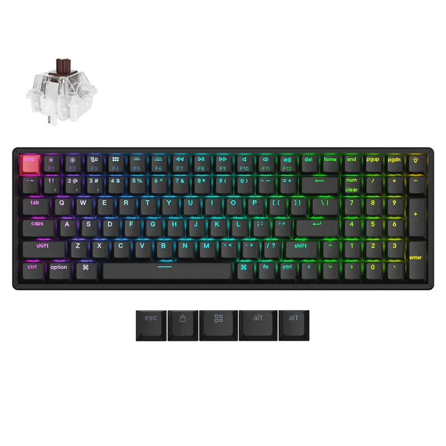 Keychron K4X-J3, 96% layout, QMK, RGB Backlight, Aluminum Frame, Super Switch Brown, Hot-Swap, Wireless Mechanical Keyboard Default Title