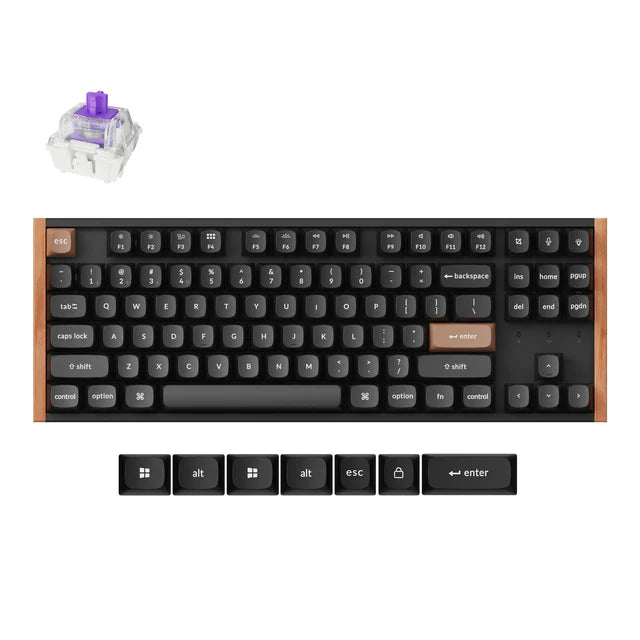 Keychron K8 HE Wireless Special Edition Black Gateron Double-Rail Magnetic Nebula Switch Keyboard Default Title