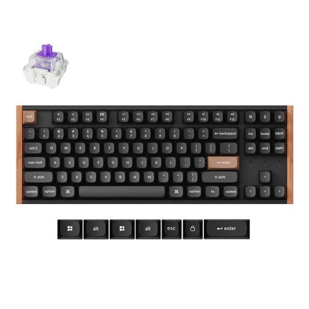 Keychron K8 HE Wireless Special Edition Black Gateron Double-Rail Magnetic Nebula Switch Keyboard Default Title