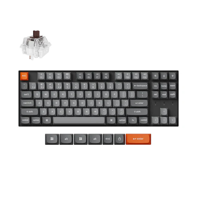 Keychron K8 Max QMK (Hot Swap) RGB Backlight Super Brown Wireless Mechanical Keyboard Default Title