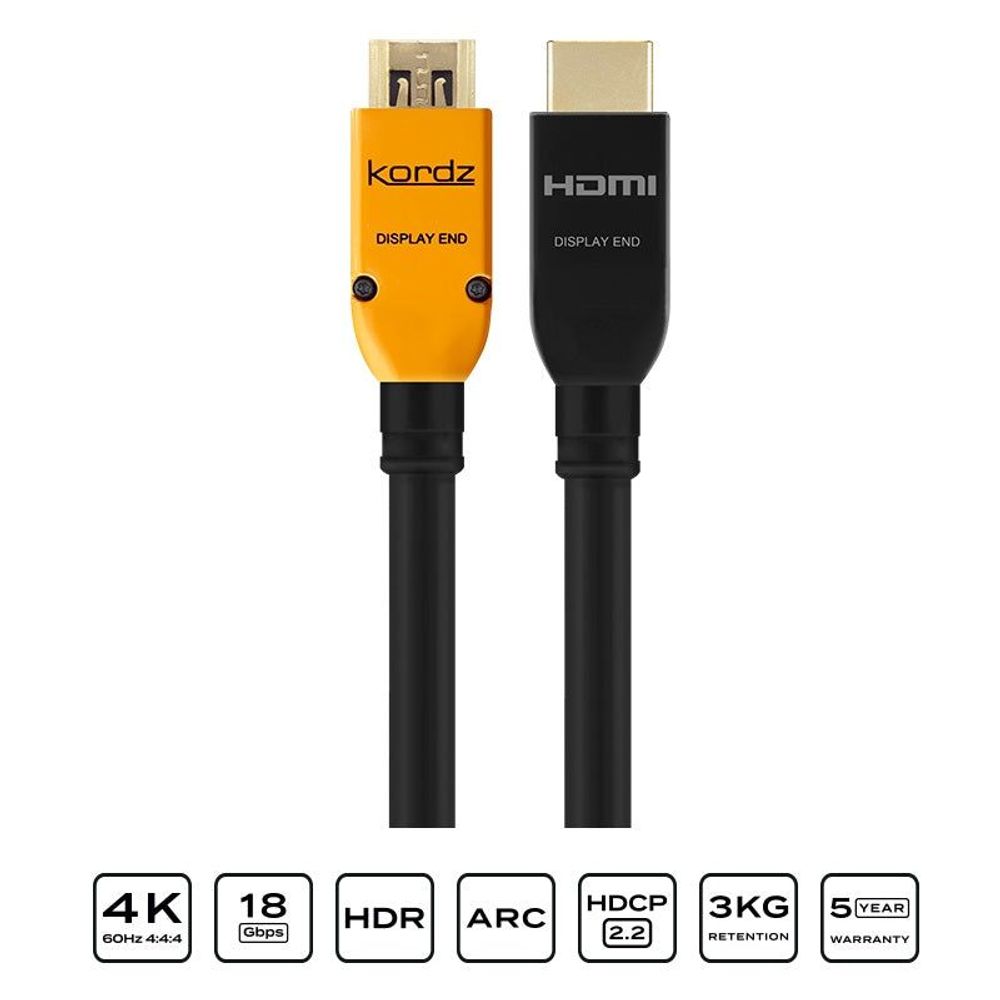 K36136- - Active Copper HDMI Cable PRS3 Series, 4K UHD 18Gbps – Kordz