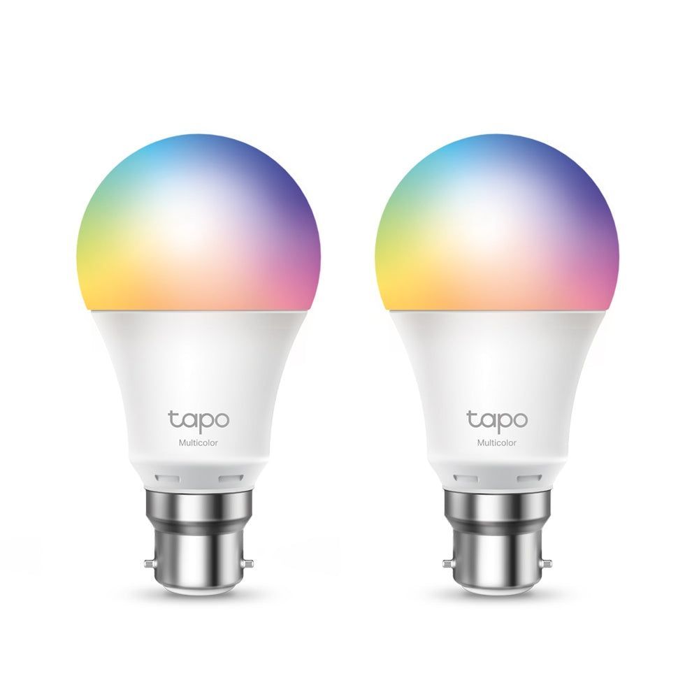 TL-TAPOL530B-2P - TP-LINK Tapo L530B(2-Pack) Smart Wi-Fi Light Bulb, Multicolor, Bayonet, 2 pack