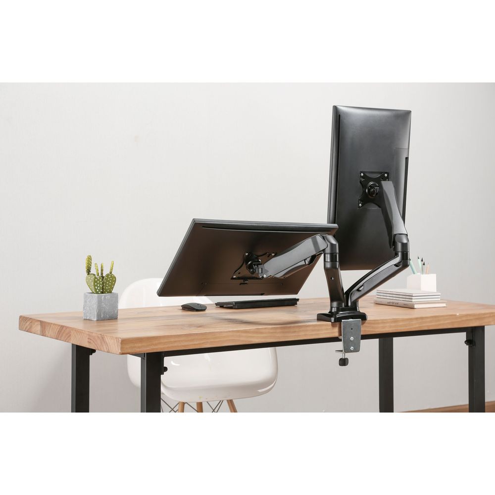 Bracom Economy Dual-Screen Spring-Assisted Monitor Arm