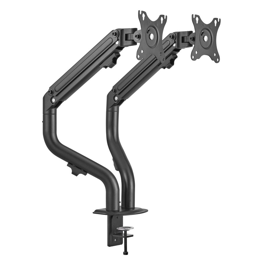 Bracom Dual Monitor Pipe-Shaped Counterbalance Spring-Assisted Monitor Arm