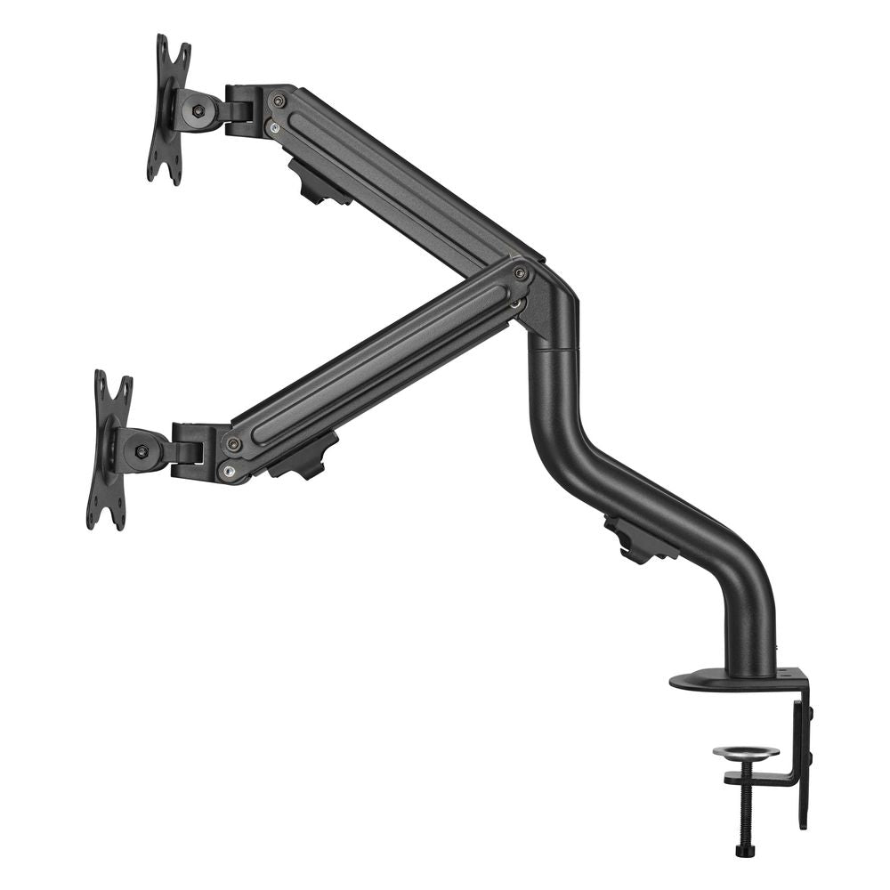 Bracom Dual Monitor Pipe-Shaped Counterbalance Spring-Assisted Monitor Arm