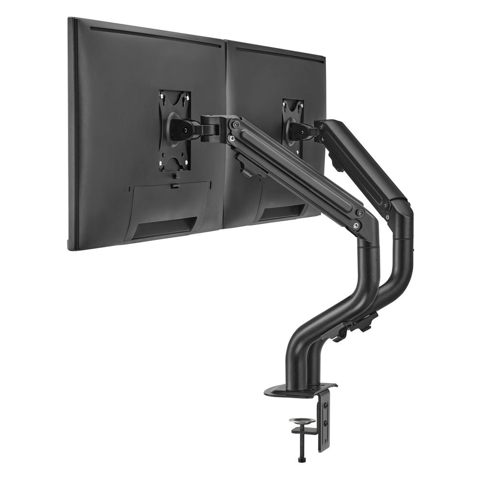 Bracom Dual Monitor Pipe-Shaped Counterbalance Spring-Assisted Monitor Arm