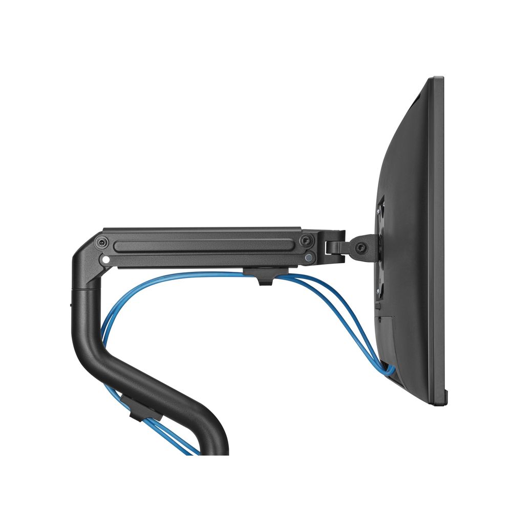 Bracom Dual Monitor Pipe-Shaped Counterbalance Spring-Assisted Monitor Arm