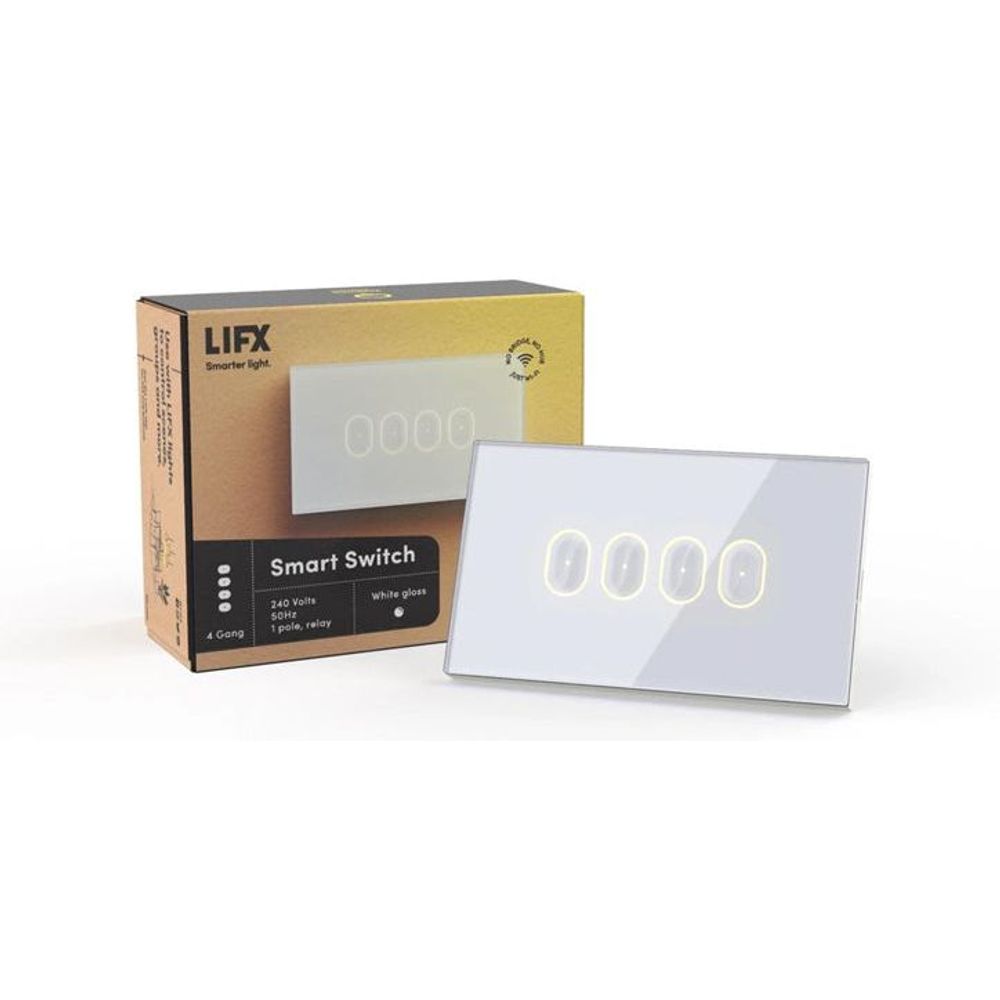 LIFX White 4-button in-wall Wi-Fi Controlled Smart Switch