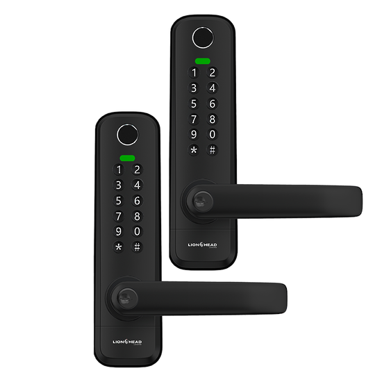 The COTTESLOE - Black Double Sided Gate Lock TTLock PIN Code Tactile, Fingerprint, Prox Tag, Key Override, Bluetooth