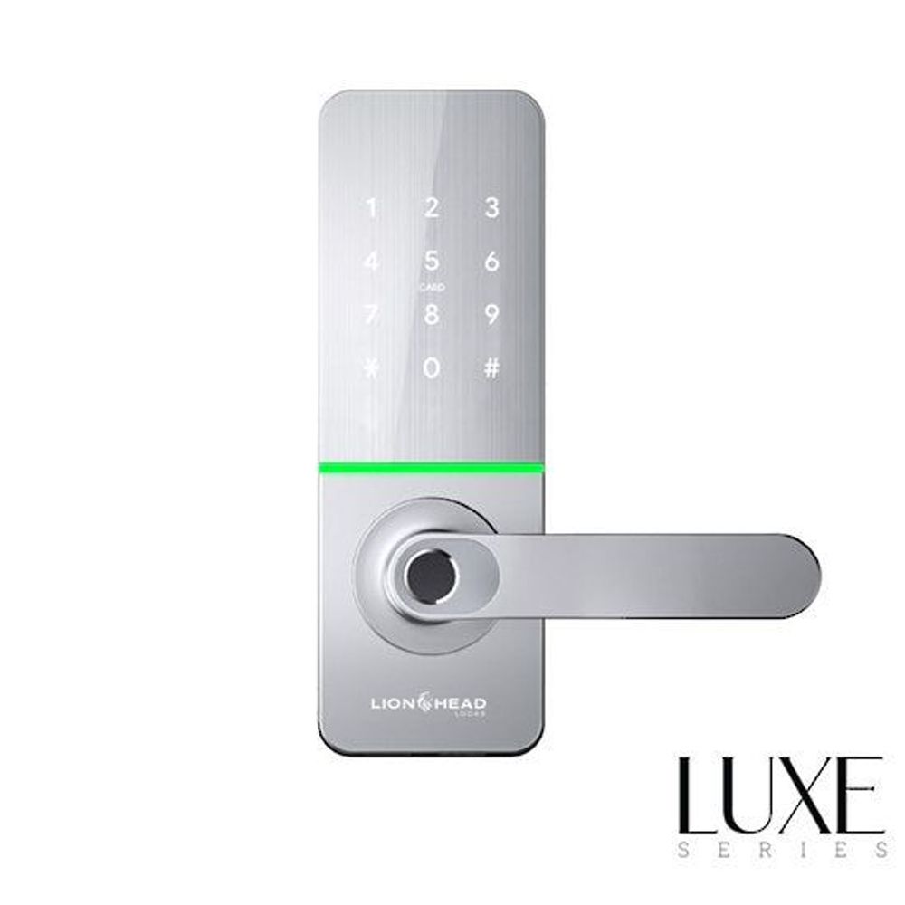 The REGENT LUXE Entrance Lock - Silver Wifi BLE Fingerprint, TTLock ...