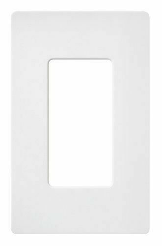 CW-1-WH - Lutron CW-1-WH US style 1 Gang Screwless Wallplate